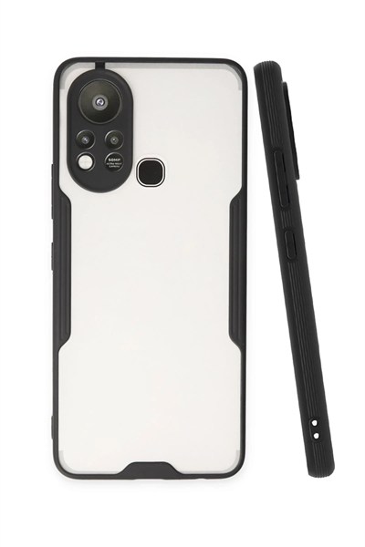Mey İthalat®  İnfinix Hot 11s Kılıf Platin Silikon - Siyah
