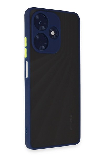 Mey İthalat®  İnfinix Hot 30 4G Kılıf Montreal Silikon Kapak - Lacivert