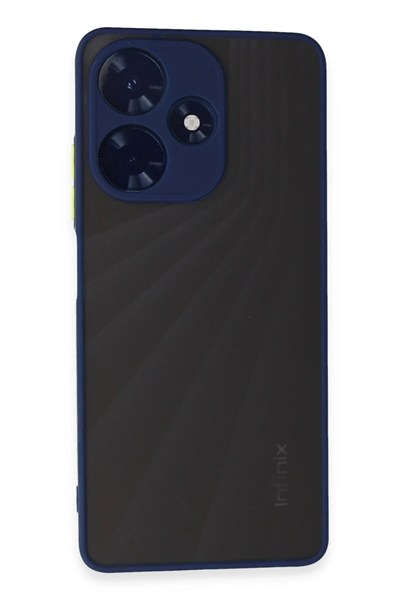 Mey İthalat®  İnfinix Hot 30 4G Kılıf Montreal Silikon Kapak - Lacivert