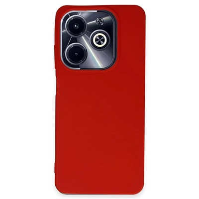 Mey İthalat®  İnfinix Hot 40i Kılıf First Silikon - Kırmızı