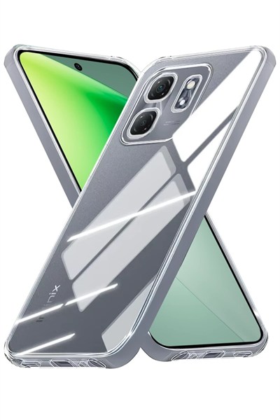 Mey İthalat®  İnfinix Smart 9 Kılıf Lüx Şeffaf Silikon