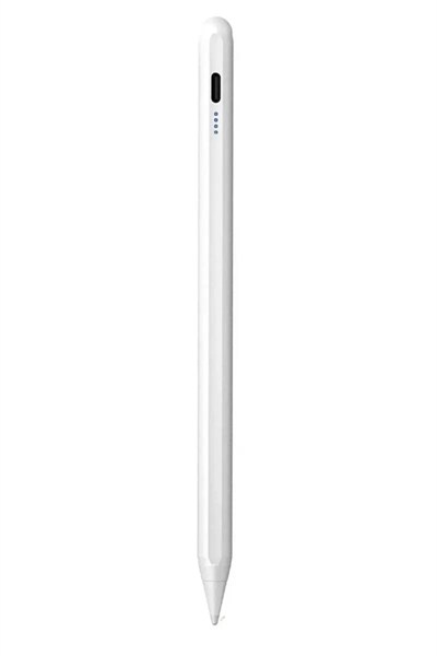 Mey İthalat®  K2260 IOS ve Android Uyumlu Universal Dokunmatik Stylus Kalem - Beyaz