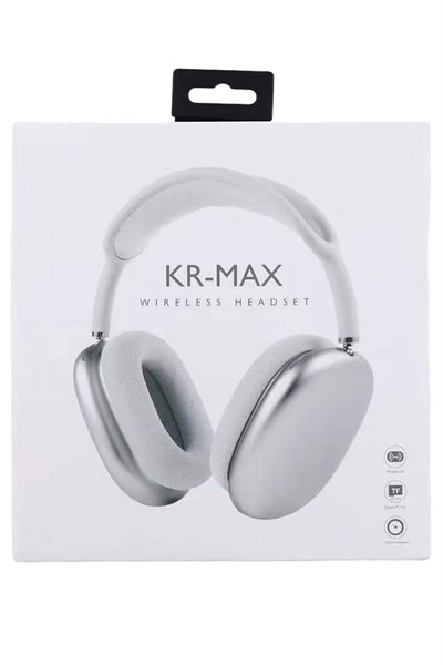 Mey İthalat®  KR Max BT Kablosuz Kulaklık - Beyaz