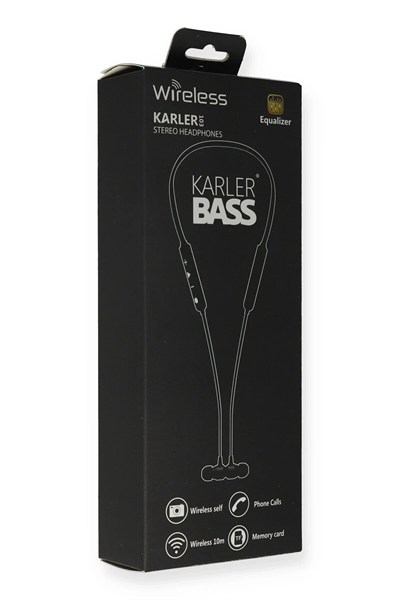 Mey İthalat®  KR103 Kablosuz Kulaklık - Siyah