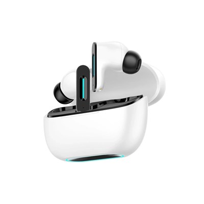 Mey İthalat®  LS-518 Aktif Gürültü Engelleyici Özellikli TWS Airpods Kulaklık - Beyaz-Siyah