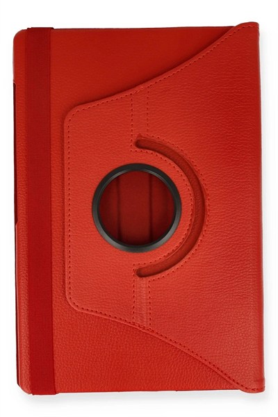 Mey İthalat®  Lenovo M10 FHD Plus X606F Kılıf 360 Tablet Deri Kılıf - Kırmızı