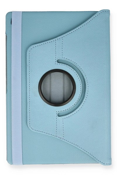 Mey İthalat®  Lenovo M10 FHD Plus X606F Kılıf 360 Tablet Deri Kılıf - Turkuaz