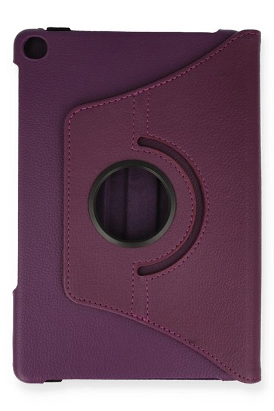 Mey İthalat®  Lenovo Tab M10 TB328FU Kılıf 360 Tablet Deri Kılıf - Mürdüm