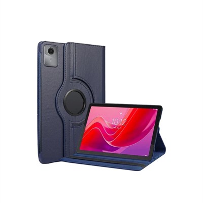 Mey İthalat®  Lenovo Tab M11 TB330FU 360 Tablet Deri Kılıf - Lacivert