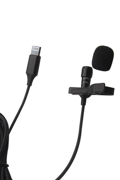 Mey İthalat®  Lightning 2 Metre Double Mikrofon - Siyah