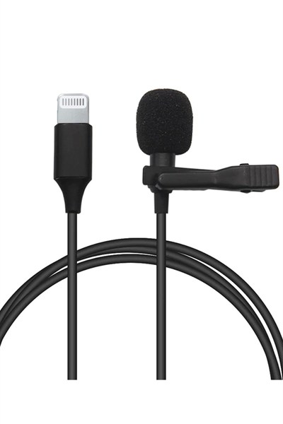 Mey İthalat®  Lightning 2 Metre Double Mikrofon - Siyah