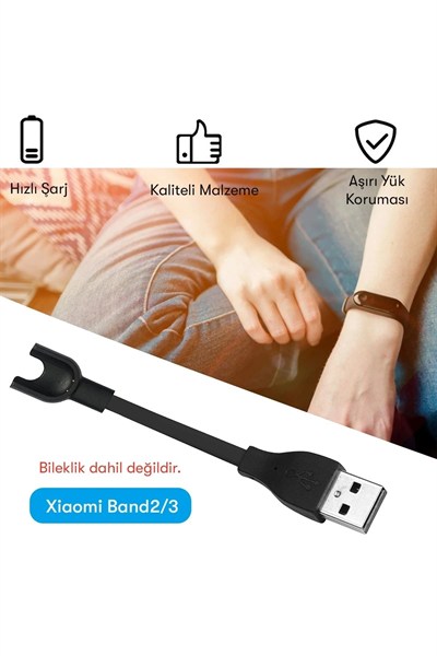 Mey İthalat®  MC03 Şarj Adaptörü  Mi Band 2/3