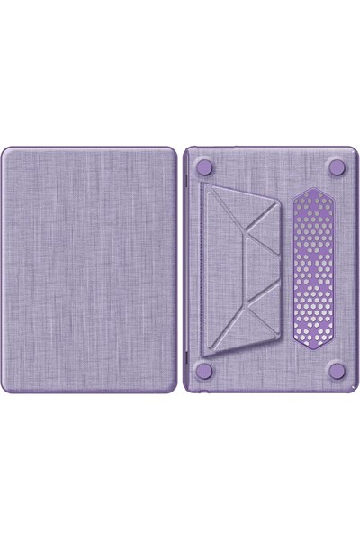 Mey İthalat®  Macbook Air 15 2023 Macbook Kumaş Kapak - Mor