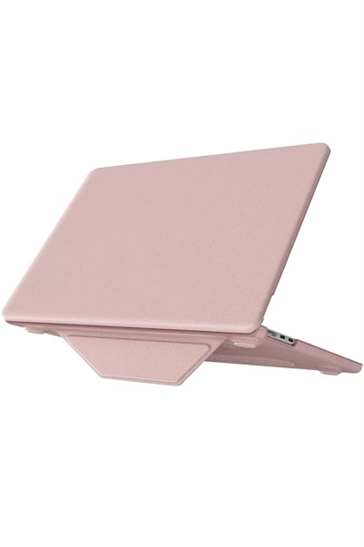 Mey İthalat®  Macbook Air 15 2024 Macbook Deri Kapak - Pembe