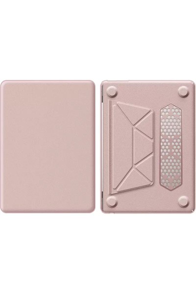 Mey İthalat®  Macbook Air 15 2024 Macbook Deri Kapak - Pembe