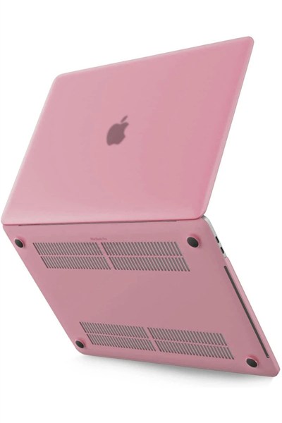 Mey İthalat®  Macbook Pro 13 2020 Macbook Buzlu Kapak - Pembe