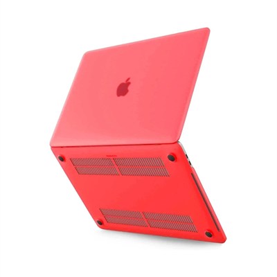 Mey İthalat®  Macbook Pro 13 2021 Macbook Buzlu Kapak - Kırmızı