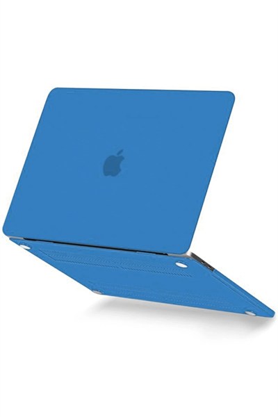 Mey İthalat®  Macbook Pro 13 2021 Macbook Buzlu Kapak - Mavi