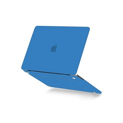 Mey İthalat®  Macbook Pro 13 2021 Macbook Buzlu Kapak - Mavi