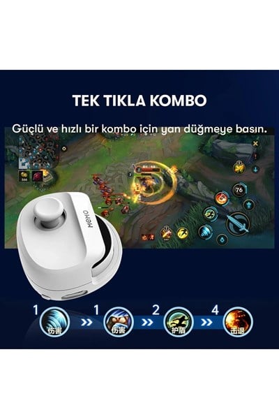 Mey İthalat®  Memo MB01 Oyun Tuşu - Beyaz