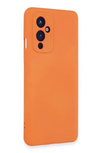 Mey İthalat®  One Plus 9 Kılıf Nano içi Kadife Silikon - Turuncu