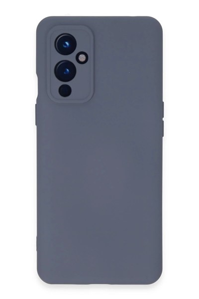 Mey İthalat®  One Plus 9 Kılıf Nano içi Kadife Silikon - Gri