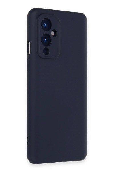 Mey İthalat®  One Plus 9 Kılıf Nano içi Kadife Silikon - Lacivert