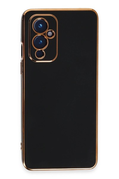 Mey İthalat®  One Plus 9 Kılıf Volet Silikon - Siyah