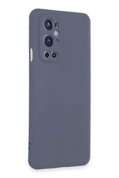 Mey İthalat®  One Plus 9 Pro Kılıf Nano içi Kadife Silikon - Gri