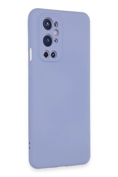 Mey İthalat®  One Plus 9 Pro Kılıf Nano içi Kadife Silikon - Lila