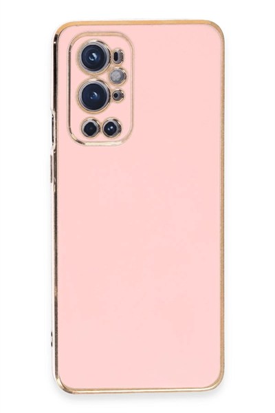 Mey İthalat®  One Plus 9 Pro Kılıf Volet Silikon - Pembe