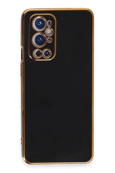 Mey İthalat®  One Plus 9 Pro Kılıf Volet Silikon - Siyah
