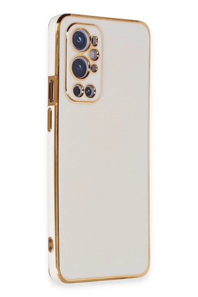 Mey İthalat®  One Plus 9 Pro Kılıf Volet Silikon - Beyaz