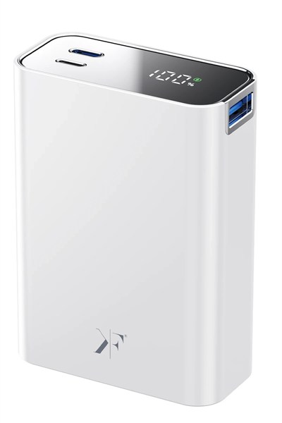 Mey İthalat®  PW501 20.000 mAh Dijital Göstergeli 2 Adet 45W Type-C ve 22.5W USB Çıkışlı Şarj PD Hızlı Şarj Powerbank - Beyaz