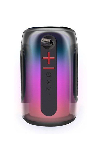 Mey İthalat®  Pluse 8 RGB Kablosuz Hoparlör - Siyah
