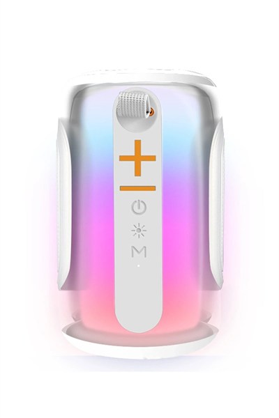 Mey İthalat®  Pluse 8 RGB Kablosuz Hoparlör - Beyaz