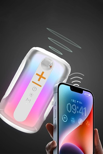 Mey İthalat®  Pluse 8 RGB Kablosuz Hoparlör - Siyah