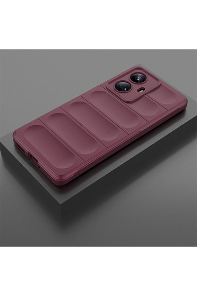 Mey İthalat®  Realme 10 Pro 5G Kılıf Optimum Silikon - Bordo
