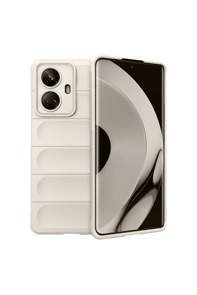 Mey İthalat®  Realme 10 Pro 5G Kılıf Optimum Silikon - Krem