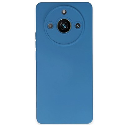 Mey İthalat®  Realme 11 Pro Kılıf Nano içi Kadife Silikon - Mavi