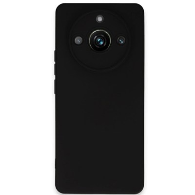 Mey İthalat®  Realme 11 Pro Kılıf Nano içi Kadife Silikon - Siyah