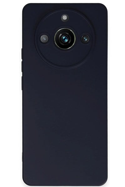 Mey İthalat®  Realme 11 Pro Kılıf Nano içi Kadife Silikon - Lacivert