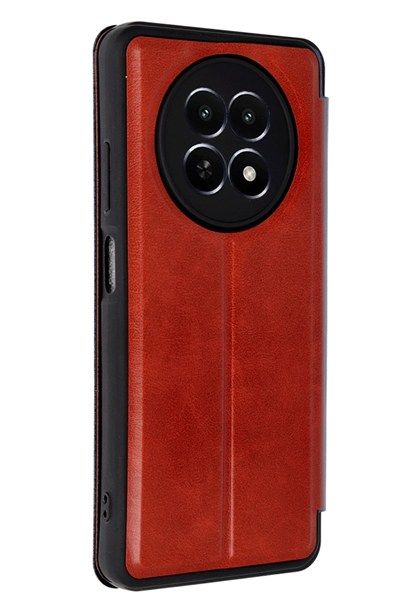 Mey İthalat®  Realme 12 5G Kılıf Flip Cover - Kırmızı