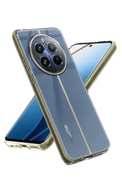 Mey İthalat®  Realme 12 5G Kılıf Lüx Şeffaf Silikon