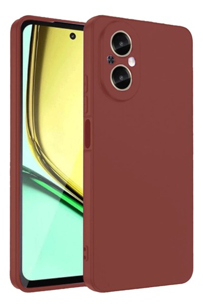 Mey İthalat®  Realme 12 Lite Kılıf First Silikon - Bordo