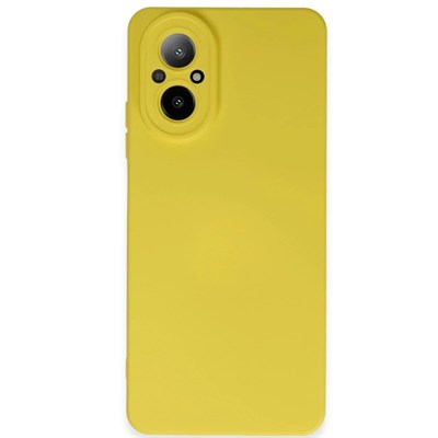 Mey İthalat®  Realme 12 Lite Kılıf Nano içi Kadife Silikon - Sarı