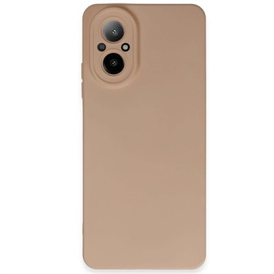 Mey İthalat®  Realme 12 Lite Kılıf Nano içi Kadife Silikon - Pudra