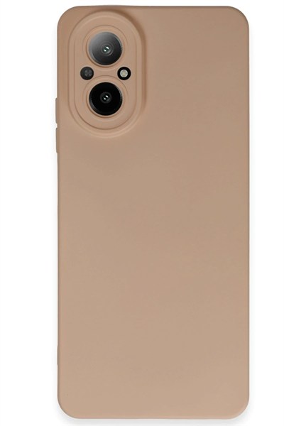 Mey İthalat®  Realme 12 Lite Kılıf Nano içi Kadife Silikon - Pudra