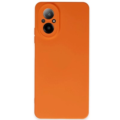 Mey İthalat®  Realme 12 Lite Kılıf Nano içi Kadife Silikon - Turuncu