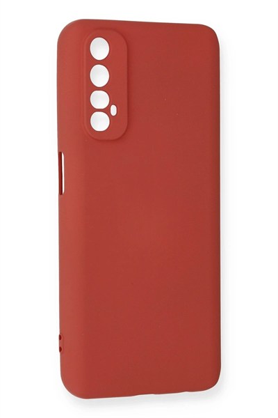 Mey İthalat®  Realme 7 Kılıf Nano içi Kadife Silikon - Kiremit